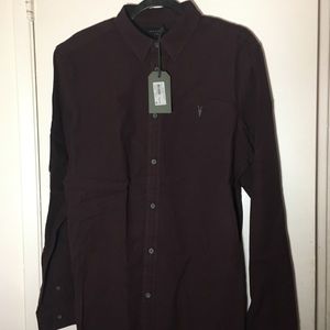 All saints men’s button down shirt size L NWT